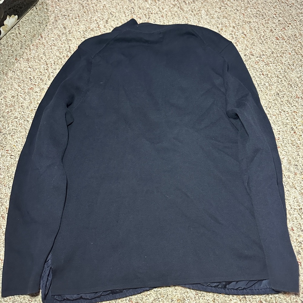 Massimo Dutti Men Contrast Technical Jacket with navy knit -L - Picture 7 of 7